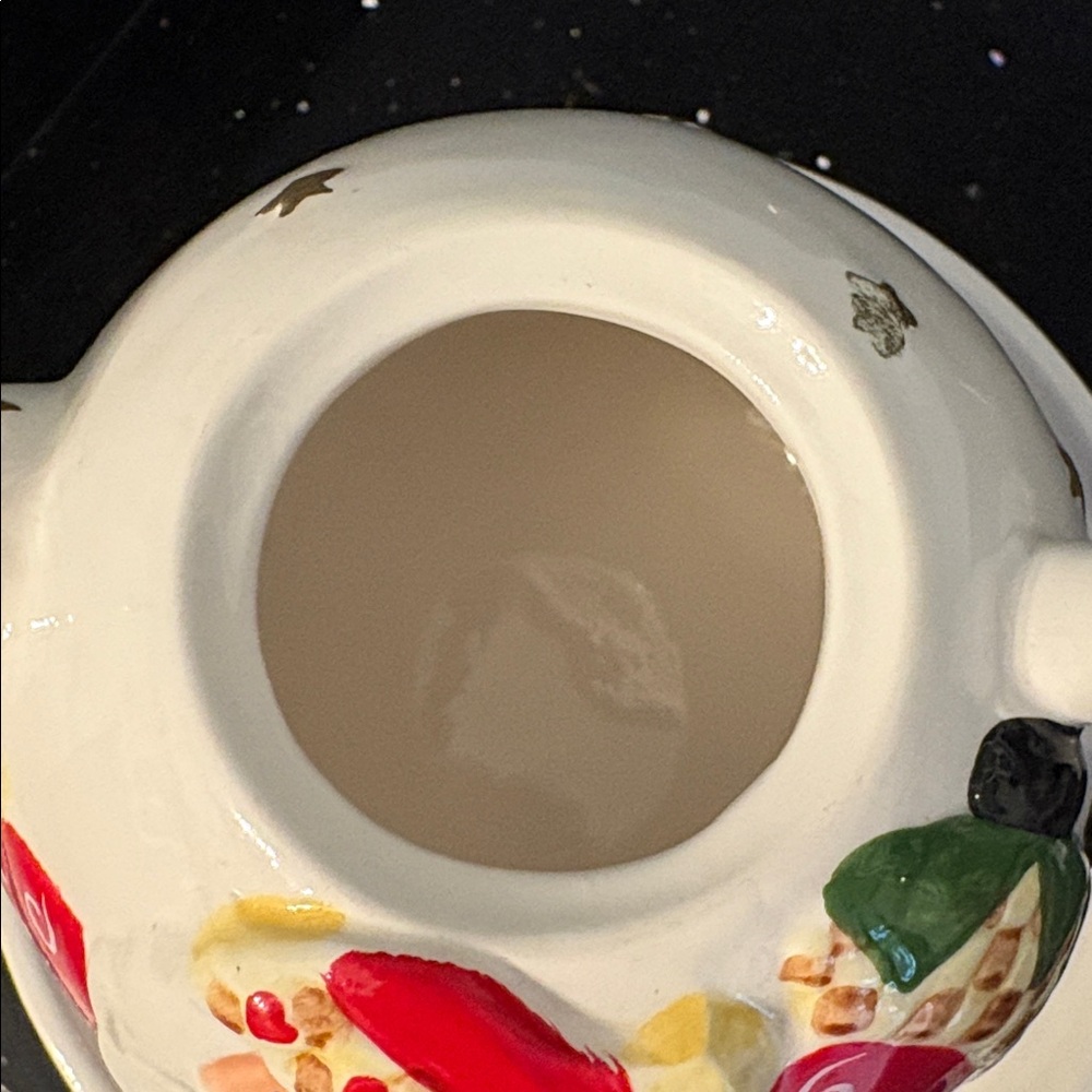 Sweet Teapot Tea for One Christmas Santa Reindeer Farmhouse Cottagecore - Picture 7 of 15